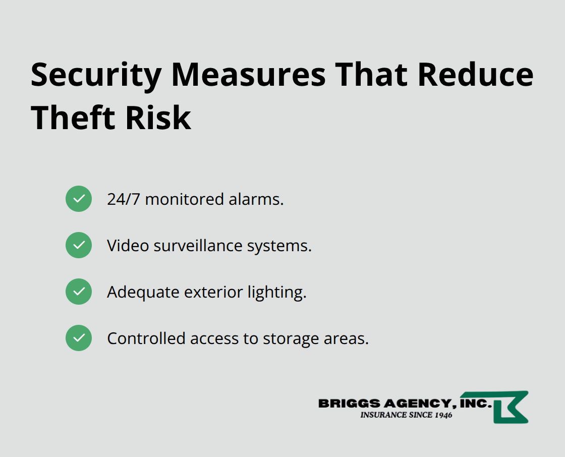 Checklist of security controls that lower theft and vandalism risk for U.S. small businesses - Property insurance for businesses