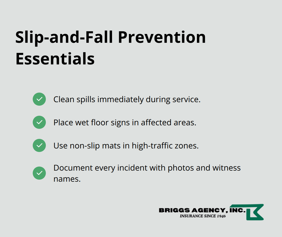 Practical steps that reduce slip-and-fall risk in restaurants